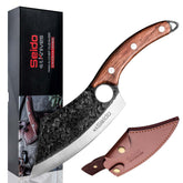 Seido Hakai cleaver front view showing full blade and balance benefit