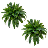 Senjie fern front view showing full 32-inch lush appearance and instant greenery