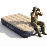 SENNOUL front view of twin air mattress showing full setup and quick comfort