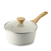 SENSARTE saucepan front view showing compact 2QT size and lid benefits