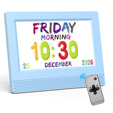SENXINGYAN front display showing colorful time and date, easy-to-read benefit