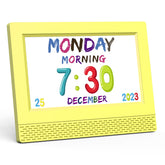 SENXINGYAN front display showing colorful time and date for easy reading