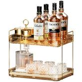 Seoneiro front view tray showing neat stacked cup storage and space savings