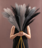 SeptCat front view of packaged 9-piece pampas bouquet showing size and presentation benefit