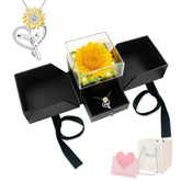 Sereney front packaging showing gift box with preserved sunflower for a memorable presentation