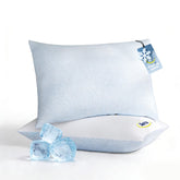 Serta king pillows front packaging showing set of two and benefits