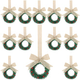 Sggvecsy front view mini wreath showing linen burlap and berries benefit seasonal charm