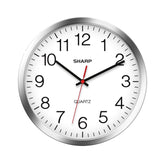 Sharp front view of clock showing large numbers for easy reading