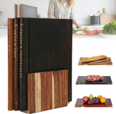 SHATGYI front view of book-shaped board set showing elegant shelf display and easy access