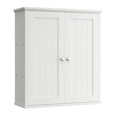 Shintenchi front view of white cabinet showing clean storage and neat appearance