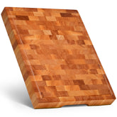 SHUMARU mahogany board front view showing elegant serving surface