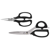 Shun front view of 2-piece shear set showing complete tools and packaging benefit durable versatility