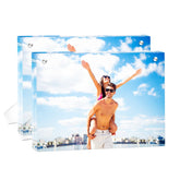 SHZYGQ front view of two 8x10 acrylic frames displays photos clearly