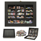 SIHPTO front view of mini wooden bookshelf showing 300 books and decorative benefit