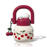 Sidagar bottle front view showing cherry design and neat finish, stylish hydration