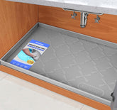 SIKADEER front view of silicone liner showing full tray and raised edges protect cabinet