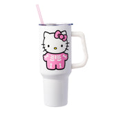 Silver Buffalo Hello Kitty skeleton front view showing full design and white background