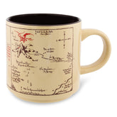 Silver Buffalo mug front view showing Shire map and vintage look, perfect for collectors