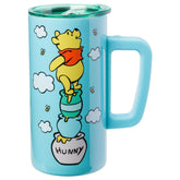 Silver Buffalo front view showing Winnie the Pooh print and 15oz capacity benefit