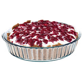 SIMAX front view of fluted pie pan showing attractive presentation