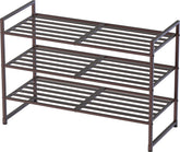 Simple Houseware bronze front view showing three-tier storage and neat organization