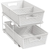 Simple Houseware front view showing two-tier sliding drawers and neat organization benefit