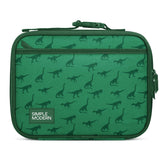 Simple Modern front view of Dinosaur lunch bag shows playful design and easy grab