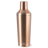 Simple Modern shaker front view showing metallic gold finish and sleek silhouette for style