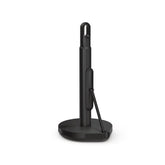 simplehuman matte black front view showing sleek design and stable base benefit