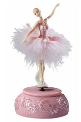 Singeek ballerina front view showing graceful pose and rotating motion benefit: elegant display