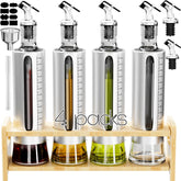 SINYWAY front view of four bottles neatly organized on the shelf for tidy storage