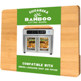 SIUDANGKA bamboo top board front view protecting appliance and saving counter space