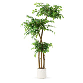 SIYEGIFT ficus front view showing full realistic silhouette and instant decor upgrade