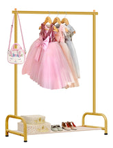 SLEEPING LAMB clothes rack front view showing accessible height and tidy display