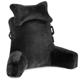 SLIGUY front view of reading pillow showing full back support benefit