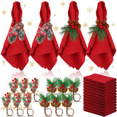 Sliner front packaging displaying red napkins and festive rings, adds instant cheer