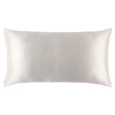SLIP king pillowcase front view showing smooth silk and neat stitching benefit: luxurious comfort