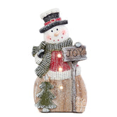 Smadeer snowman front view showing full figure and cheerful design, ideal for shelves