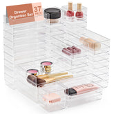SMARTAKE front packaging showing the full 37-piece clear tray set for quick identification and benefit