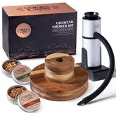 Smoky Crafts kit front view showing complete smoker kit and wood chips for versatile use