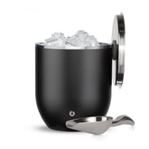 Snowfox Plus front view matte black showing elegant finish and chilled performance