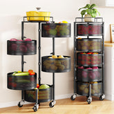 SNTD front view of five-tier basket showing compact organization benefit