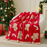 Snuggle Sac front packaging of Christmas throw shows festive design and easy gifting