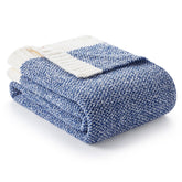 Snuggle Sac folded front view showing royal blue color and plush appeal
