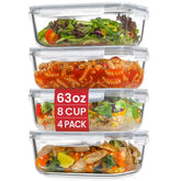 Snuvid front packaging showing four containers and lids for versatile storage