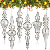 Soaoo front view showing six silver finial ornaments, highlights set completeness