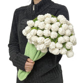 SoffMoiis rolled bouquet presentation showing decorative gift-ready throw benefit