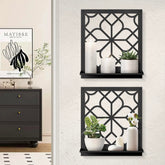Sokurdeg front view of twin wall candle holders adds farmhouse charm