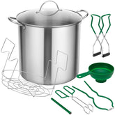 SOLIGT front view of canner showing pot and tools, practical home canning