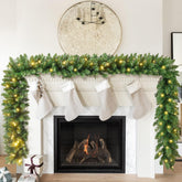 Somikis front packaging showing full 9ft garland, easy setup benefit